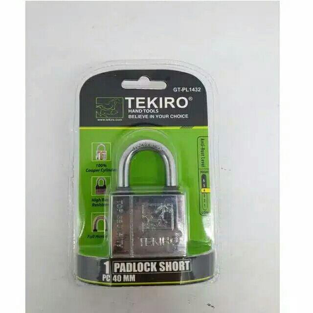 Tekiro Gt-pl1432 Gembok Ukuran 40 Mm Leher Pendek