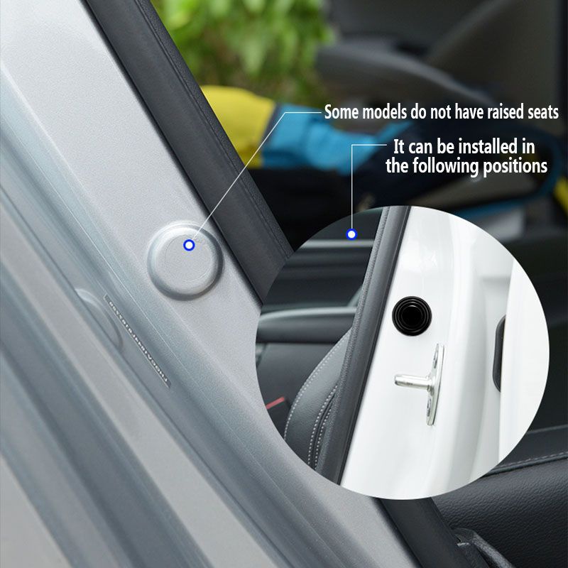 4 / 8pcs Stiker gasket Peredam Kejut Pintu Mobil universal Tebal shockproof