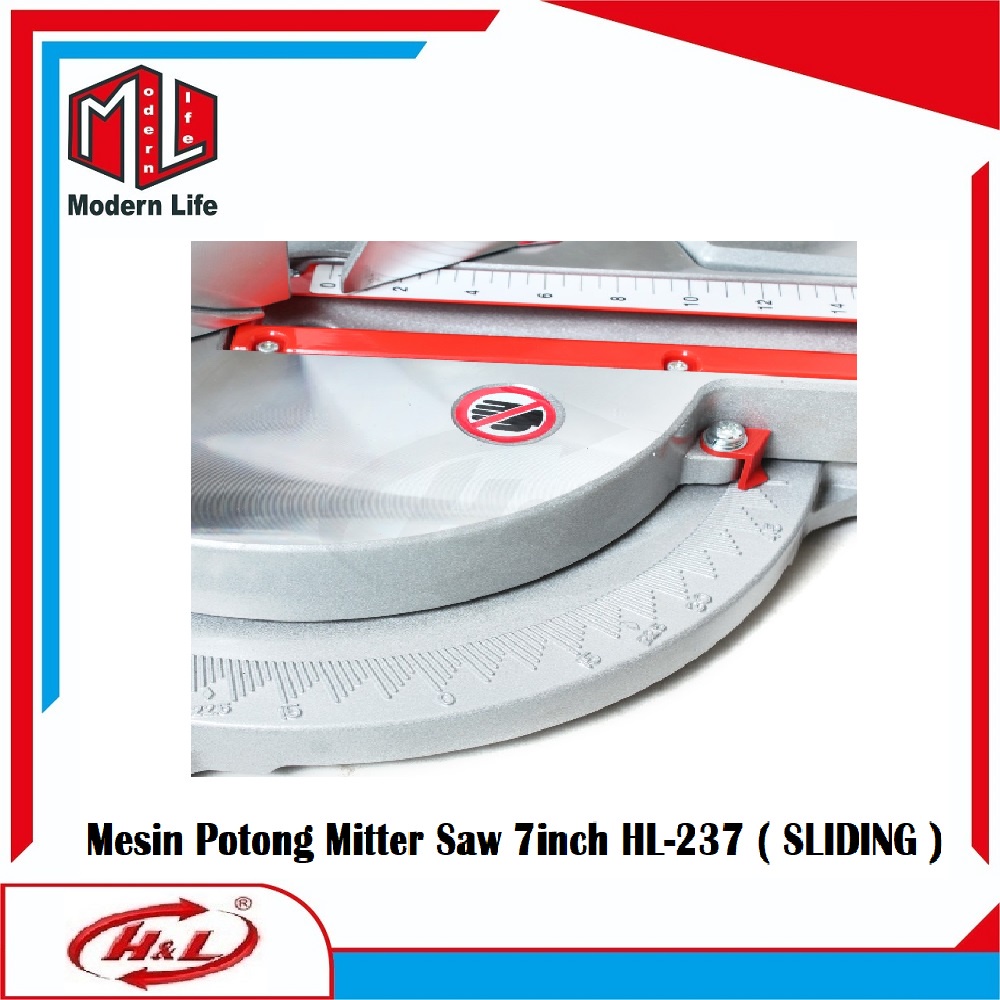 HL Mesin Potong Aluminium 7inch HL-237 / Miter Saw 7&quot; HL 237 Sliding