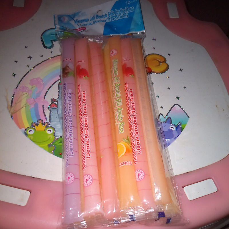 PACK - Minuman Jeli Stik Pak Isi 12 Sticks Aneka Rasa Jeruk Stroberi Taro Telur