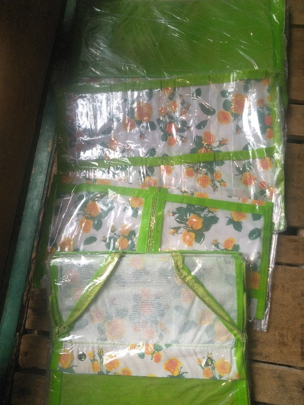 [bisa Cod] Promo Murah Rak Gantung Set 4in1 Motif Full Resleting [hbo Hso Hjo +underwere]