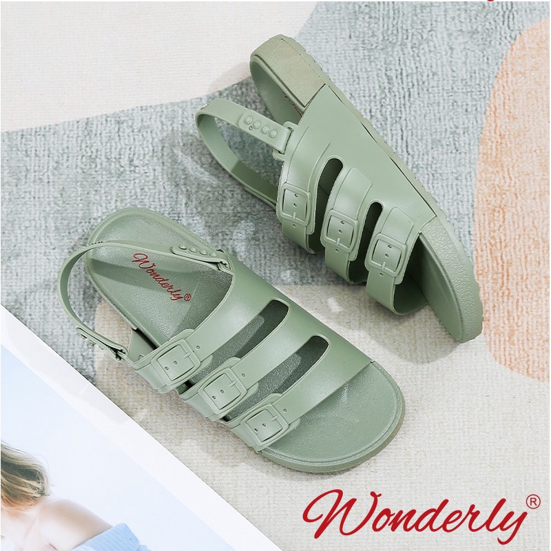 Sandal Wanita Wonderly 2in1 Sendal Wanita Jelly Sandal Tali Jelly Wanita F2021-2