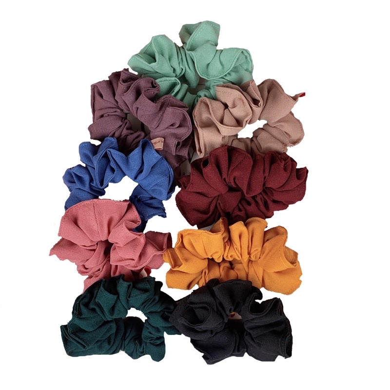 Nouri Avani Scrunchie Ikat rambut diamond mini