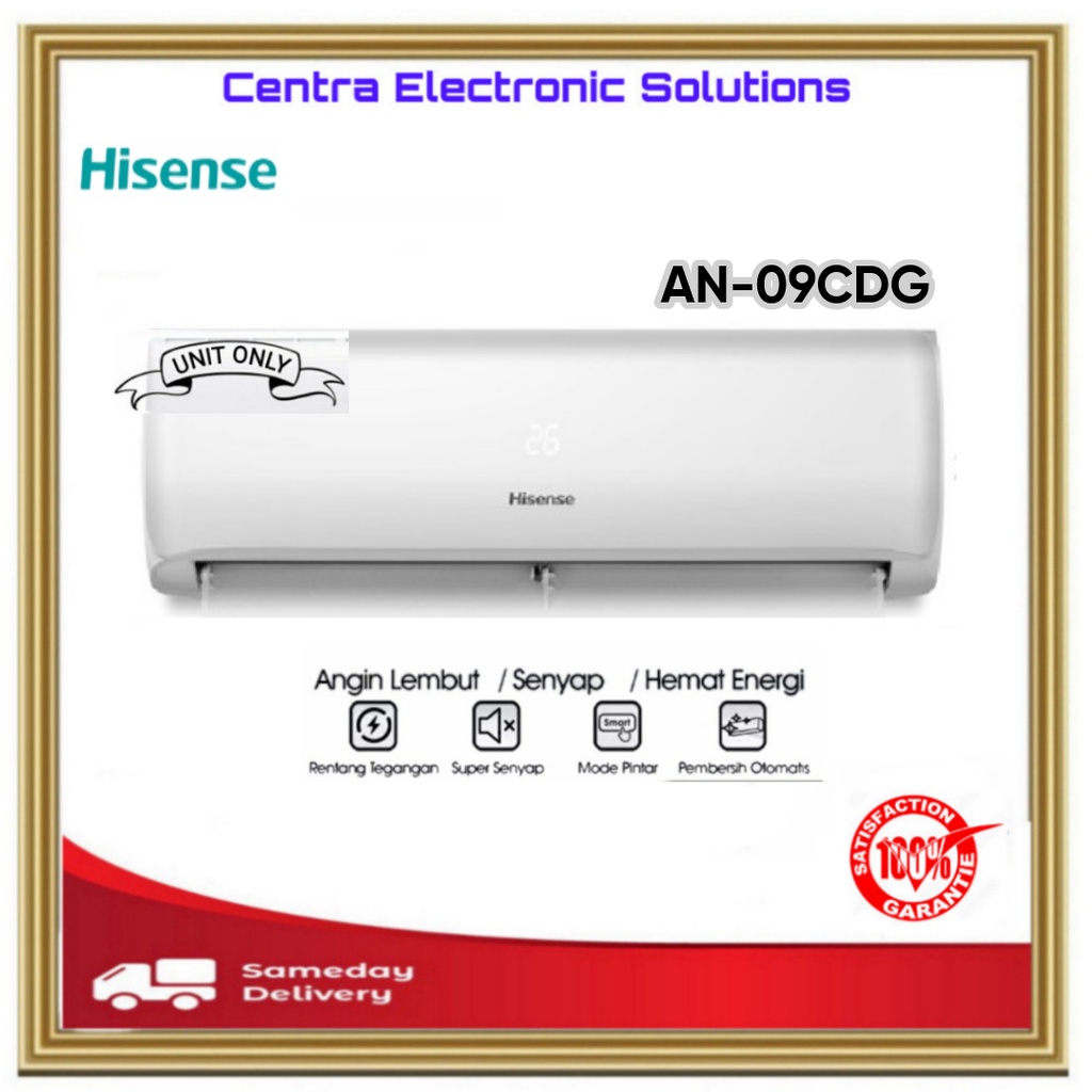 Ac Hisense 1 Pk AN-09CDG AN09CDG-Unit Only