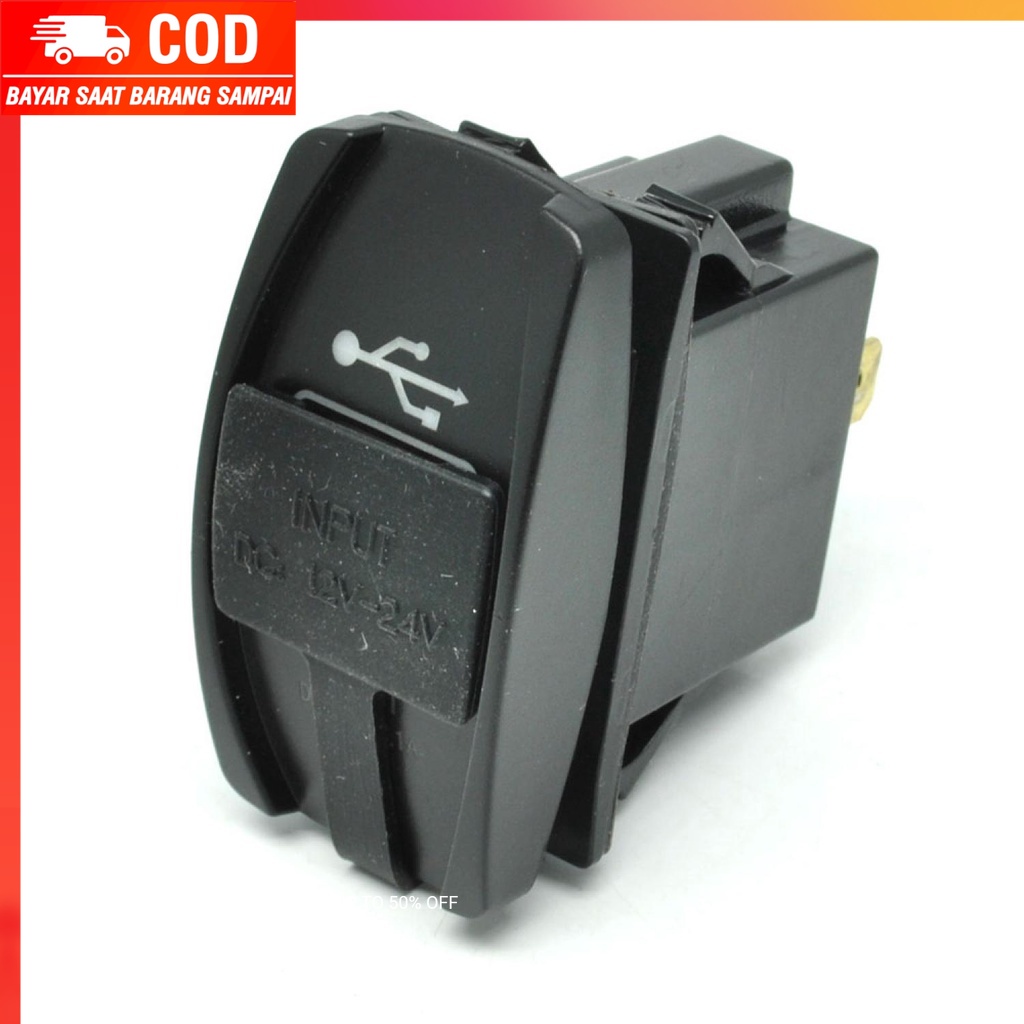 (100% BARANG ORI) YCCPAUTO USB Charger Motor 2 Port DC 12-24V - CJ-L040