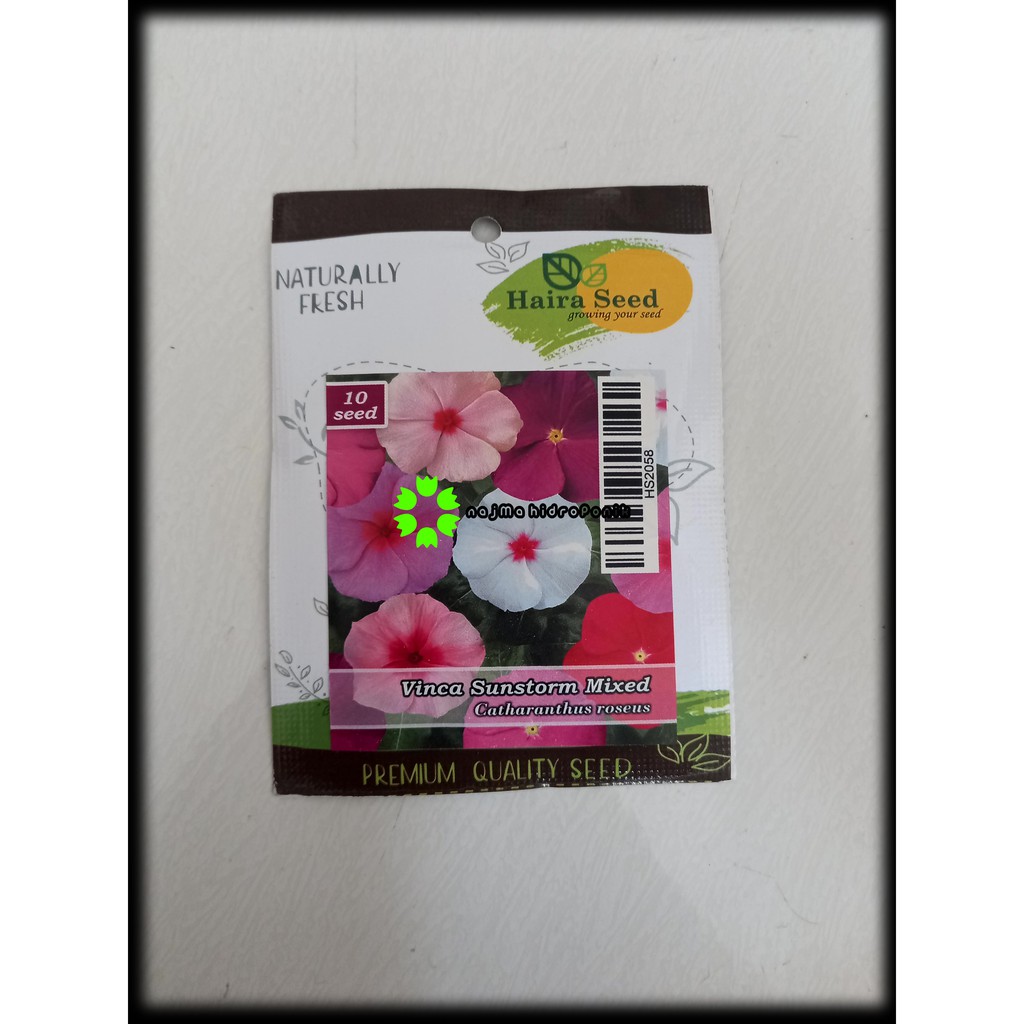 Benih Vinca Sunstorm Mix Pouch (Haira Seed)