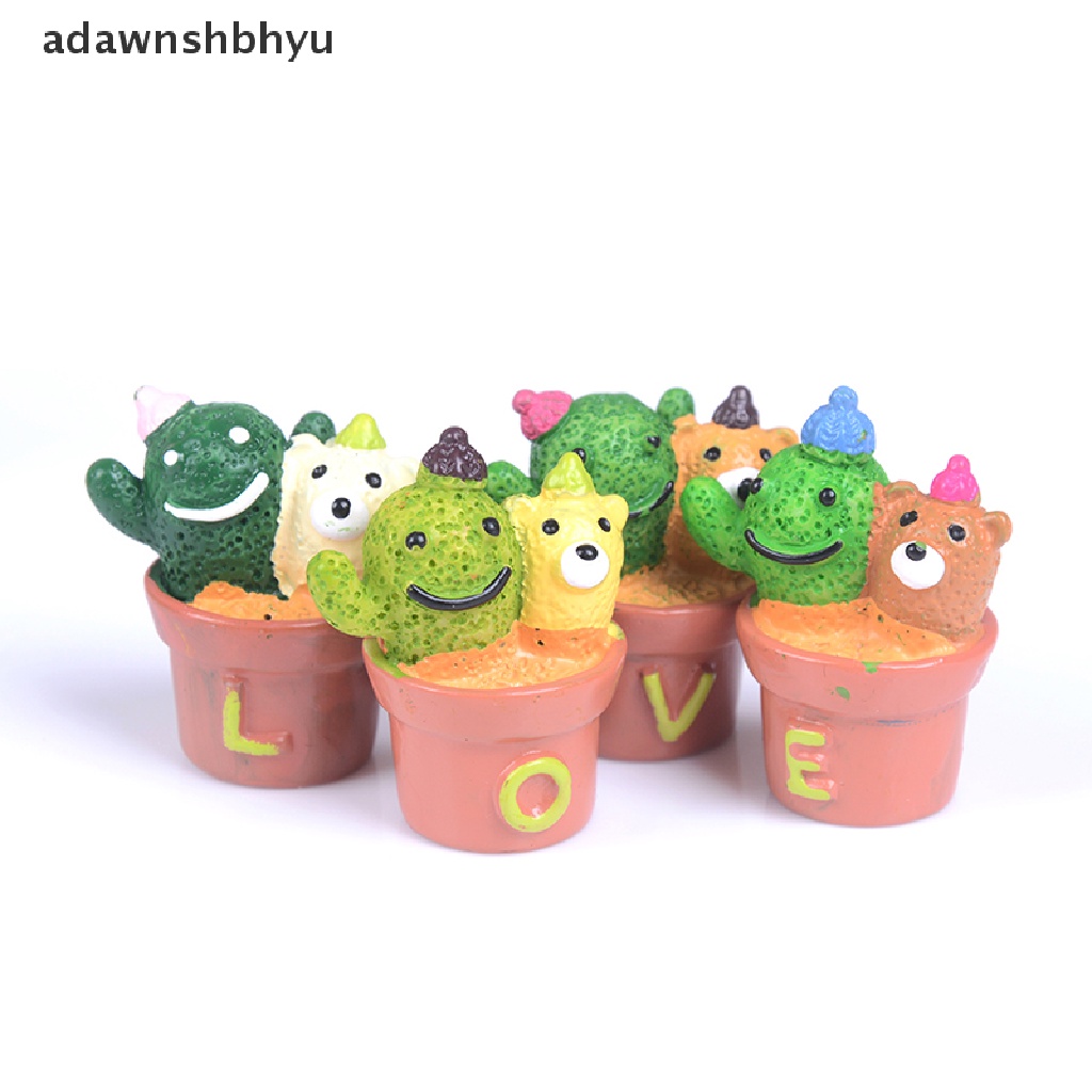 [adawnshbhyu] Miniatur diy pot Kaktus Hias Peri Taman Ornamen Dekorasi Kerajinan Rumah Boneka