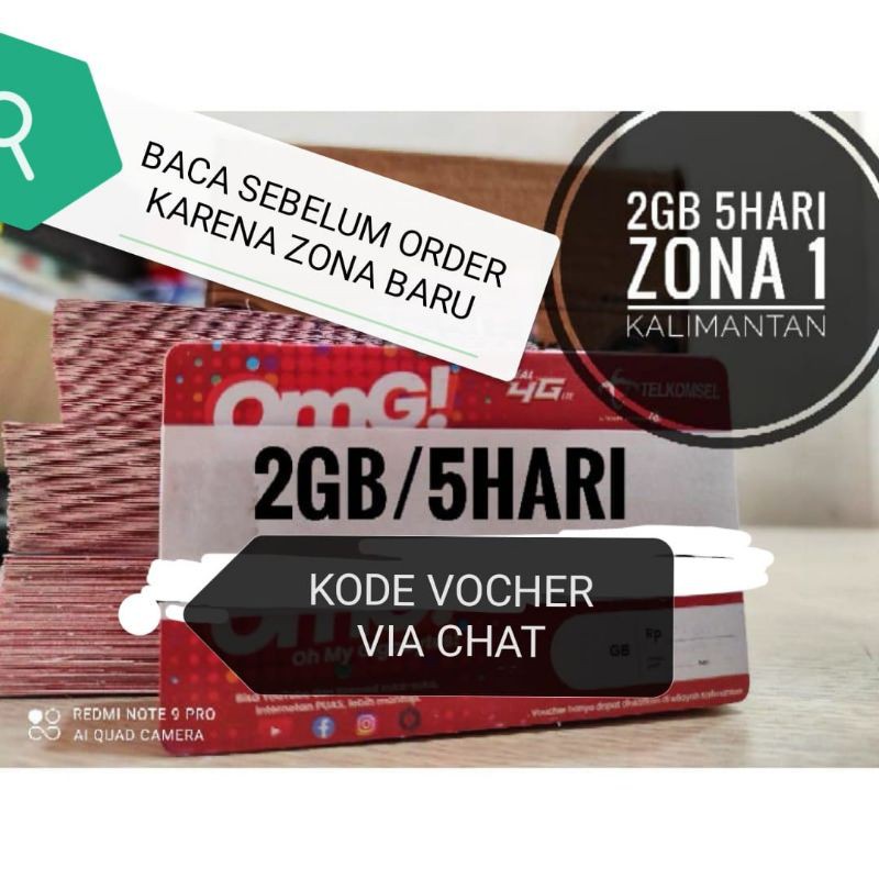 (KIRIM KODE VIA CHAT)VOCHER TELKOMSEL (ZONA 1 KALIMANTAN) CEK GAMBAR CEK ZONA