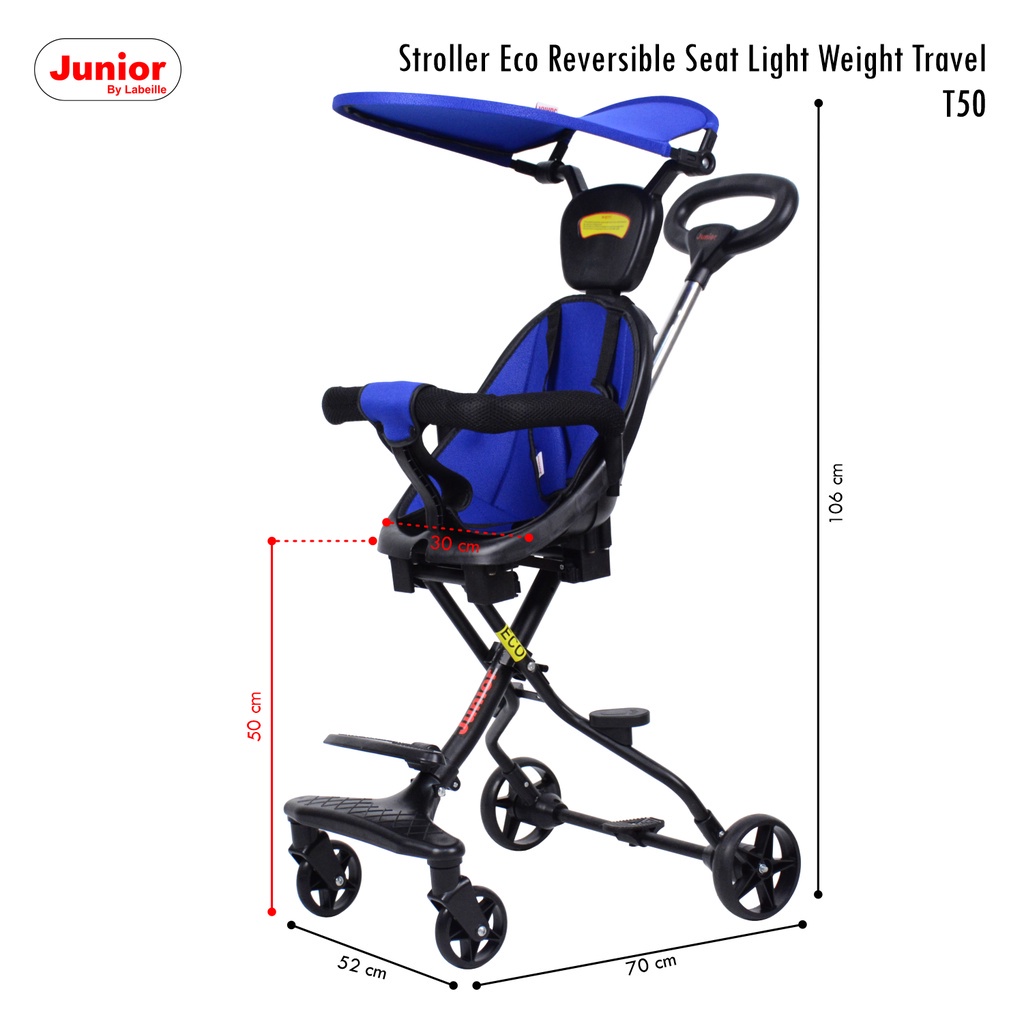 Makassar - Labeille T50 Stroller Junior Eco Light Weight Travel Kereta Dorong Bayi