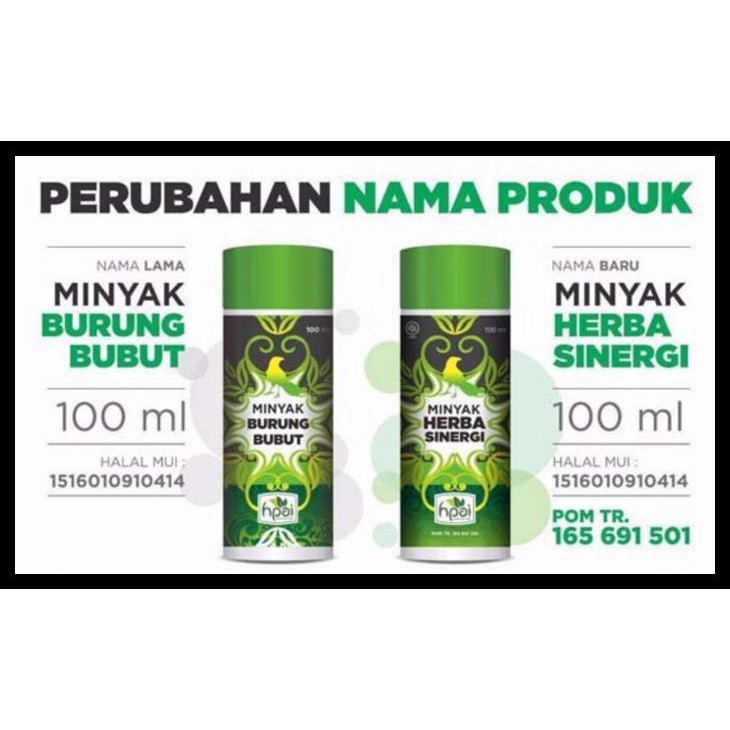 Minyak Herba Sinergi Hpai Minyak Burung Bubut Minyak But But Shopee Indonesia