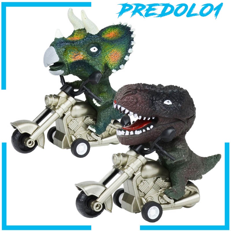 (Predolo1) Mainan Motor Dinosaurus Pull Back Bahan Plastik Untuk Anak Perempuan