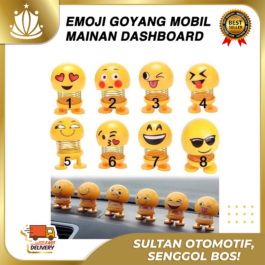 Emoji Goyang Pajangan Dashboard Lucu Lucu Smile