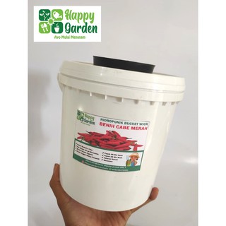 PAKET HIDROPONIK CABE MERAH DUTCH BUCKET WICK BERKUALITAS MURAH PAKET