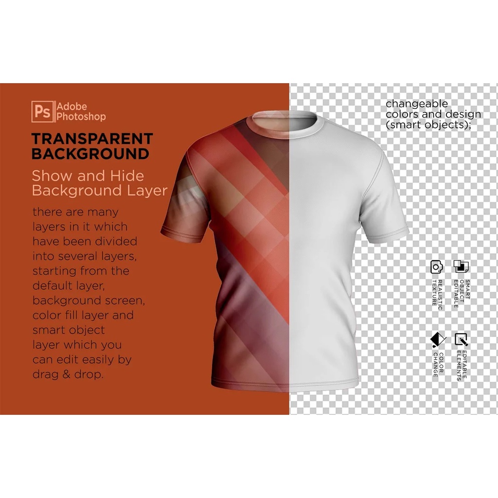 Mens T-Shirt Short Mockup