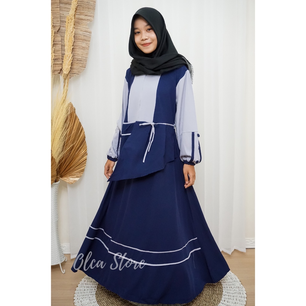 Gamis Larisa Gamis wollycrepe / ITY crepe / dress basic Kombinasi