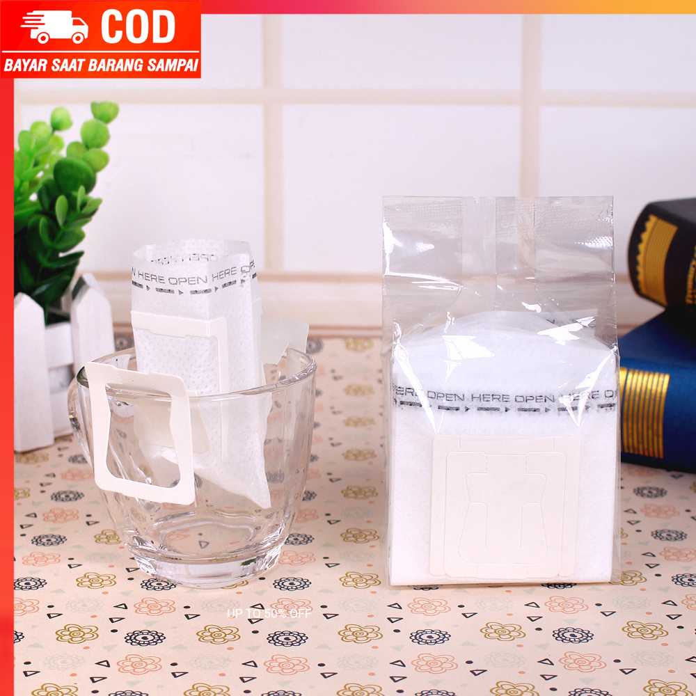 (100% BARANG ORI) Kertas Penyaring Kopi Drip Cafe Paper Filter Coffee 50PCS T111