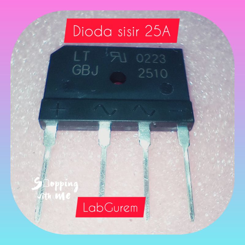 DIODA SISIR 25A 1000V DIODA GBJ 2510