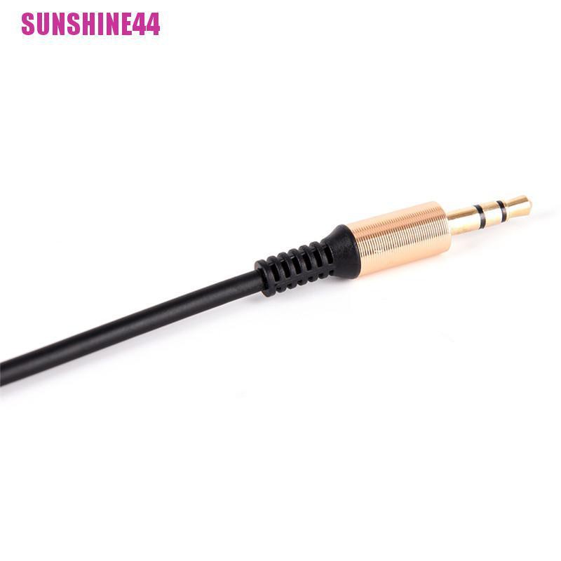 (SUN44) Kabel Audio Stereo Jack 3.5mm Male Ke Male Sudut Kanan 90 Derajat Aux