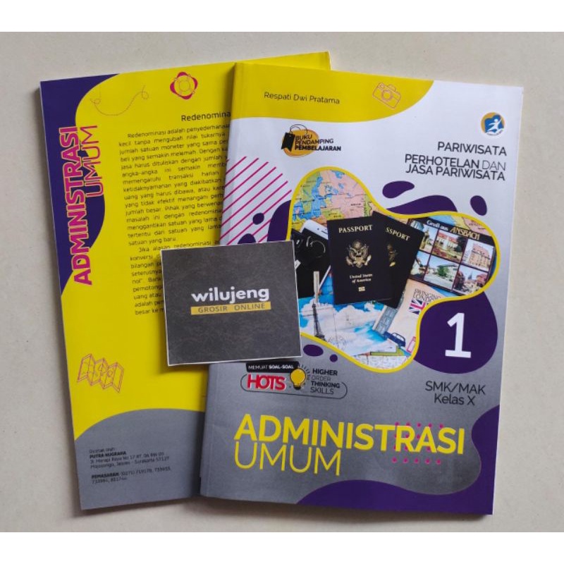 LKS Administrasi Umum - Kelas 10 SMK Jurusan PARIWISATA - PERHOTELAN & JASA PARIWISATA Edisi 22/23