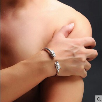 925 perak sterling Fashion Suasana Fashion Naga Gelang Unisex Perhiasan Wanita / Fashion Atmosphere Dragon Bracelet Unisex Jewelry Lady