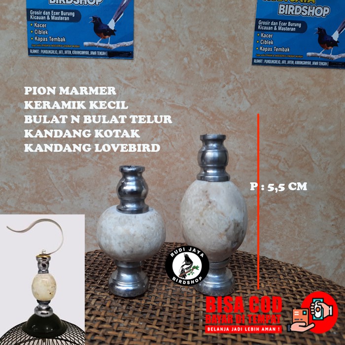PION MARMER AKSESORIS SANGKAR KOTAK BURUNG KECIL KANDANG BURUNG BULAT KACER PLECI KENARI LOVEBIRD