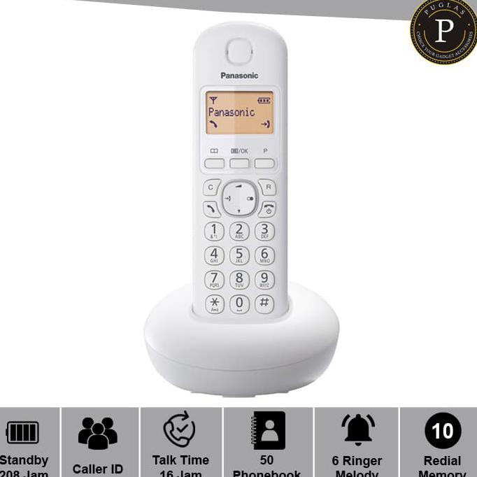 Telepon Wireless Panasonic KXTGB210 W | Telepon Rumah | Telepon Kantor