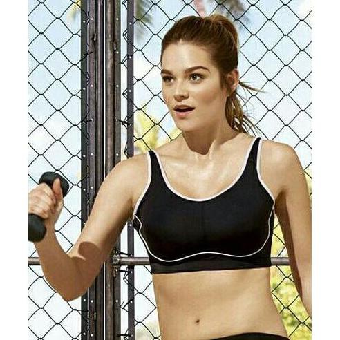 German Sport Bra Crivit Big Size Bra Jumbo Black 38D 40C 40D 42D 42E