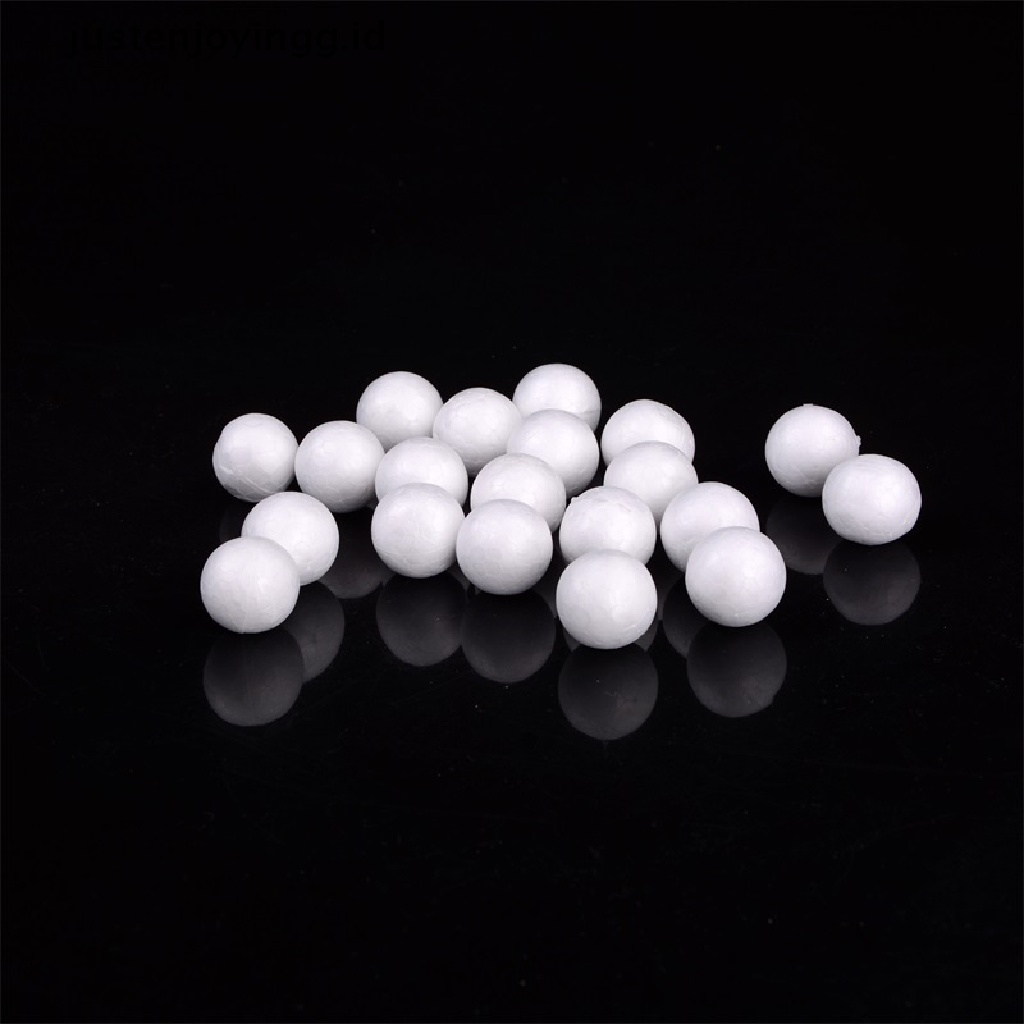 20pcs Bola Busa Polystyrene Styrofoam Ukuran 10-40mm  20pcs Bola Styrofoam Polystyrene Warna Putih Untuk Craft DIY 20pcs / Set Anting Tusuk Bentuk Bulat Warna Putih Untuk Wanita