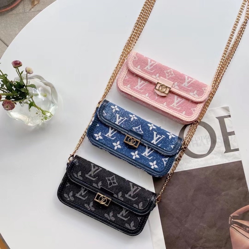 Tas Mini Sling Bag LV LOUIS V tas pouch hp selempang [for All Phone Types]