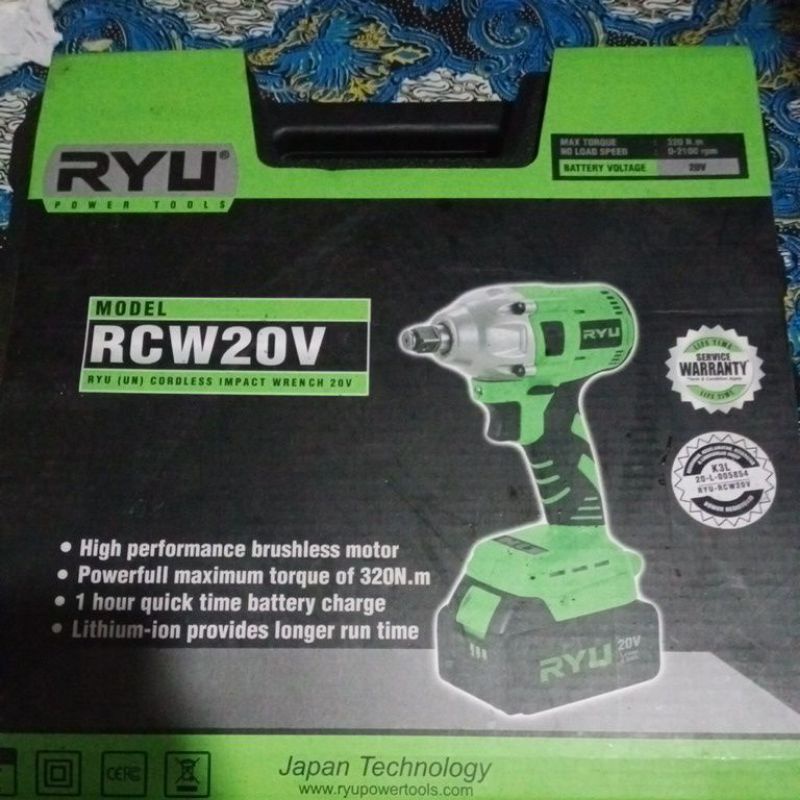 impact wrench ryu 20v