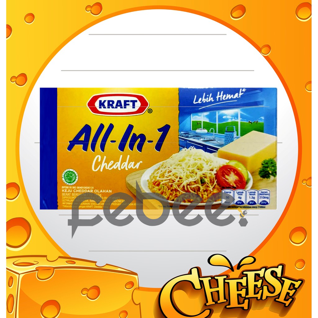 

Keju Kraft Cheddar All in 1 165g