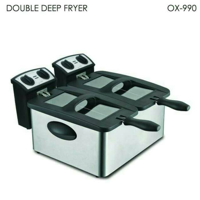 Double Deep Fryer penggorengan listrik OX990 OXONE OX 990 Alat Penggoreng Listrik Mesin Penggorengan Elektrik Goreng