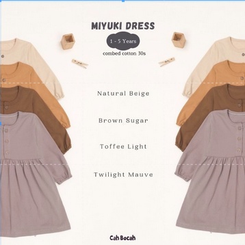 miyuki dress anak lengan panjang