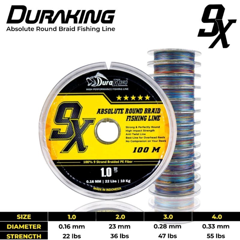 Benang PE Duraking 9X JIGLINE