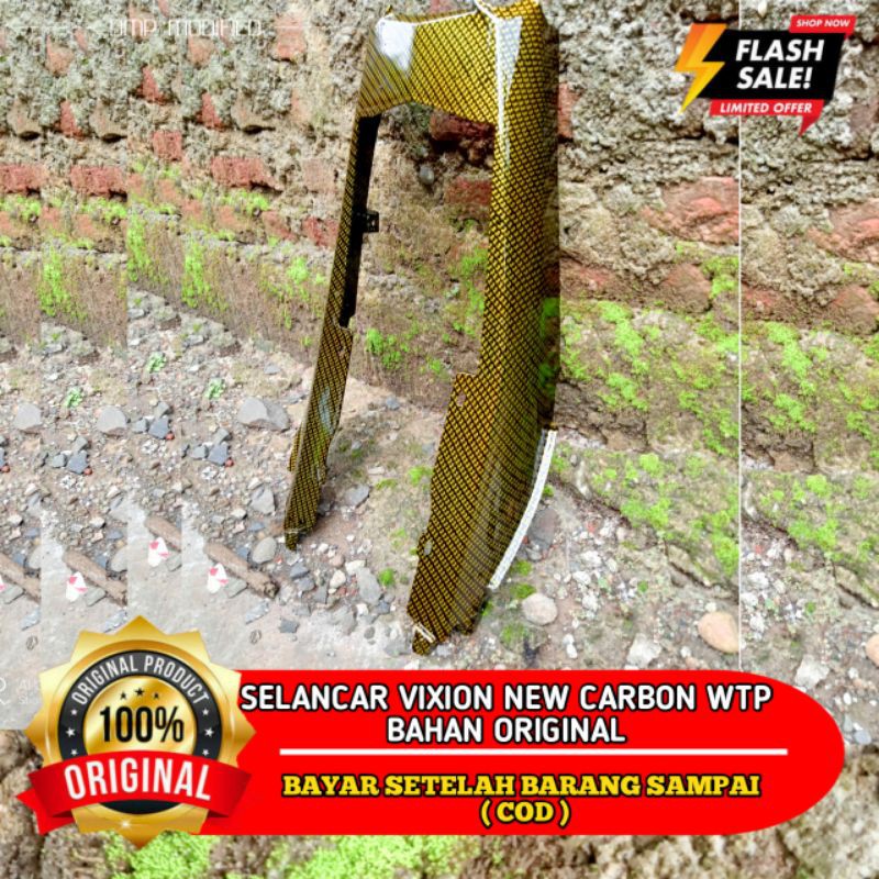 SELANCAR VIXION NEW CARBON WTP BAHAN ORIGINAL YAMAHA BODY BELAKANG VIXION NEW BODY VIXION NEW