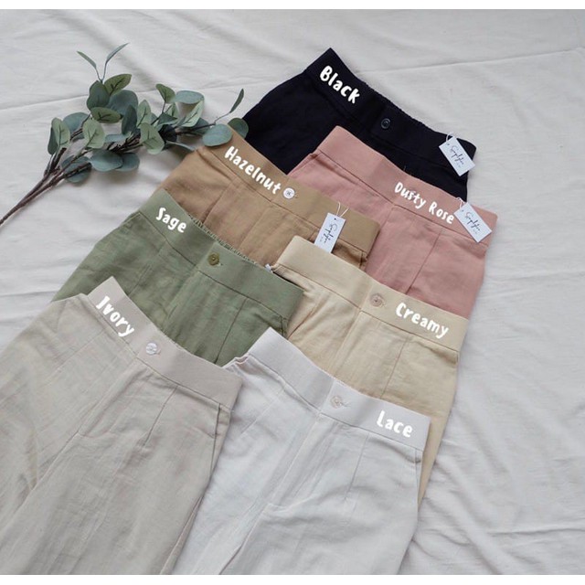 Godiva96 - YUKA SLIM CULLOTE / KATUN POLY KULOT HIGHWAIST / CELANA KULOT HAWAI / DRILLY / DRILL / MISHA MESHA  MEDAN