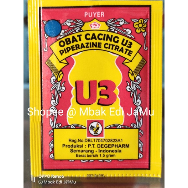 

Puyer U3 Puyer Cacingan (1 Sachet)