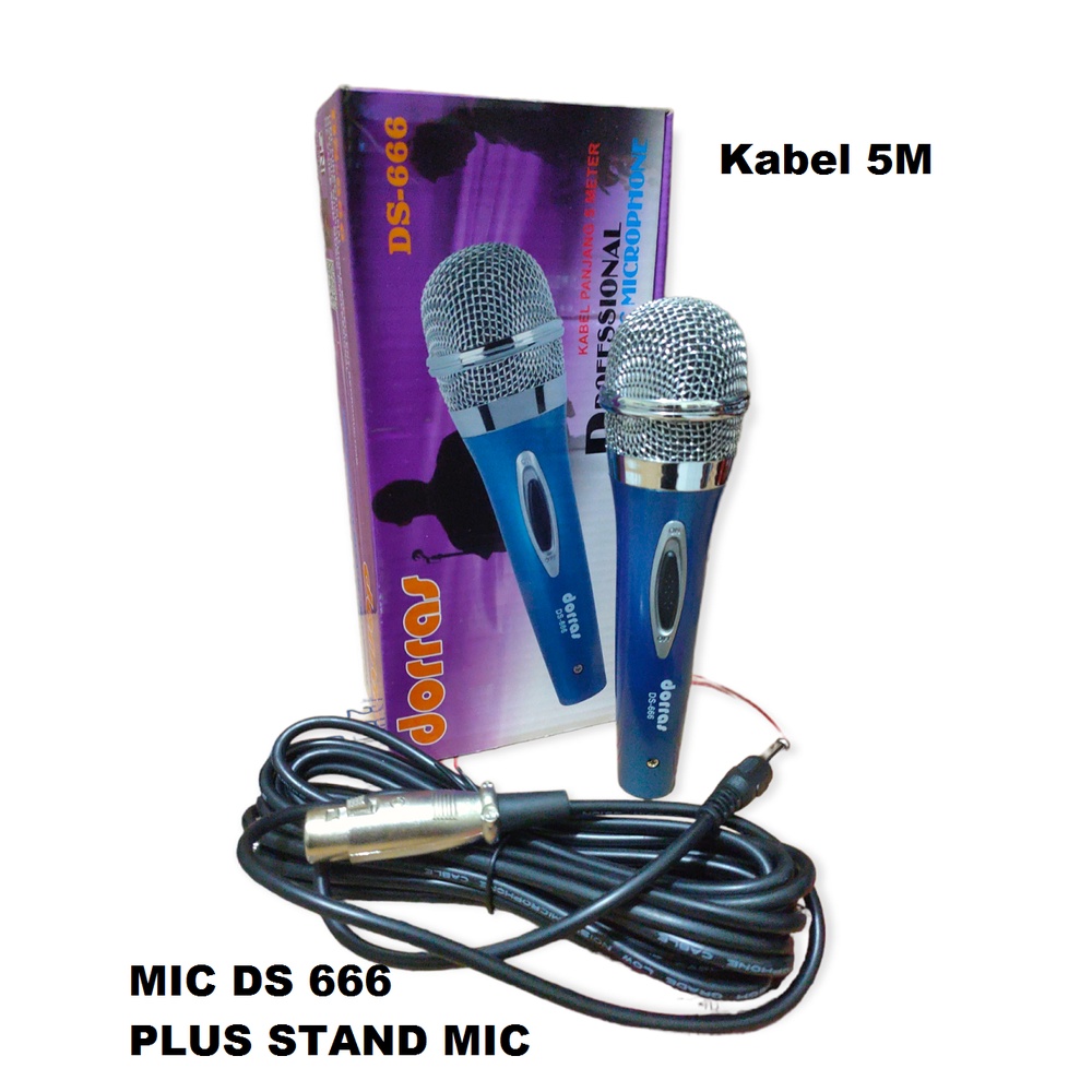 Microphone Murah Berkualitas / Mic Murah Dengab Stand Mic