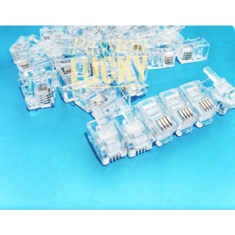 KONEKTOR RJ11 JACK TELEPHONE 4PIN 2PIN/CONECTOR RJ11