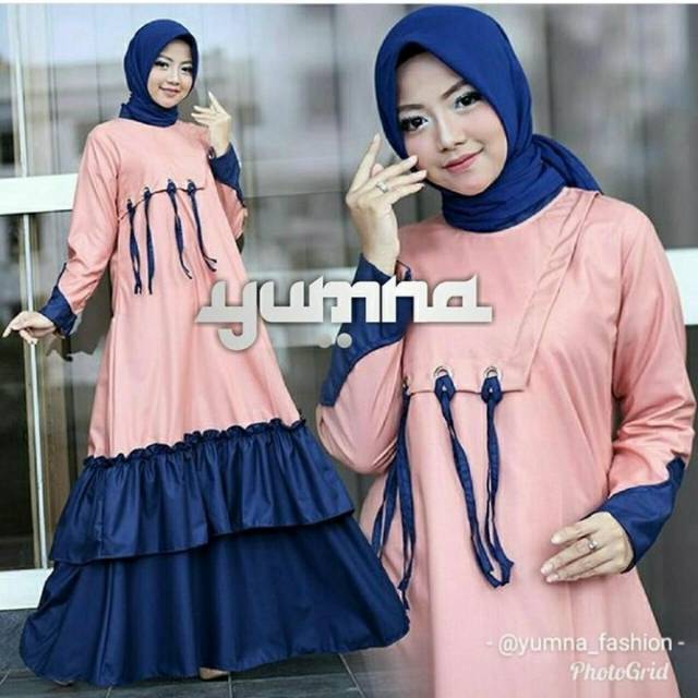REAL PICT... MAXI YUMNA 2 WARNA ORI BY MC BUTIK