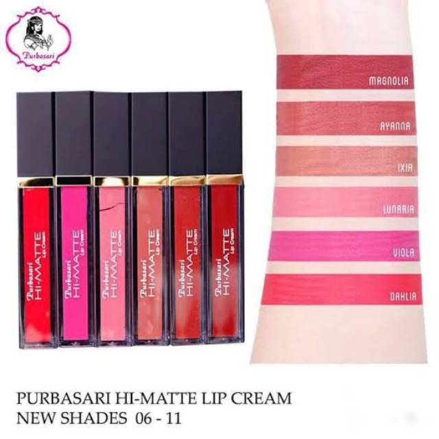 Purbasari lip cream matte