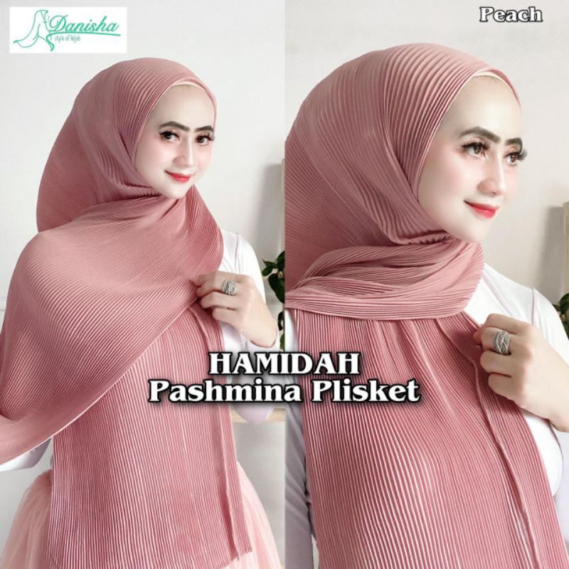 ((ORIGINAL DANISHA)) Pashmina  Plisket Ceruty HAMIDAH-6