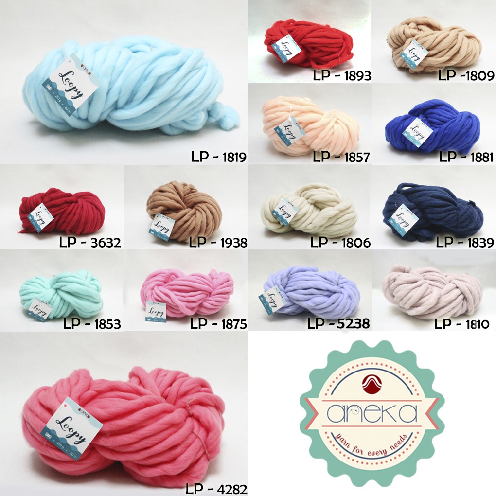 KATALOG - Benang Wol / Wool Ekstra Tebal - LOOPY YARN