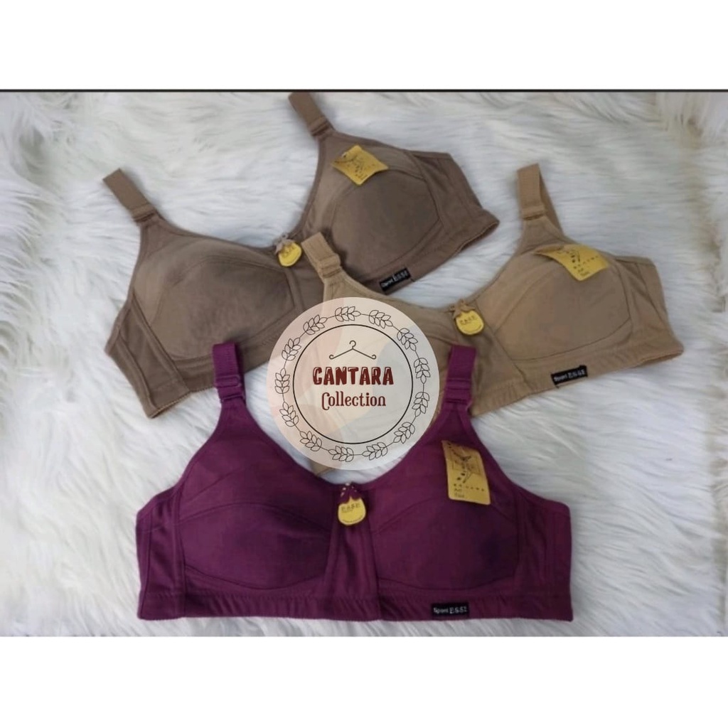 BRA ESSE | BH JUMBO Busa Tipis Tanpa Kawat / BRA WANITA / 014 ESSE DEWASA