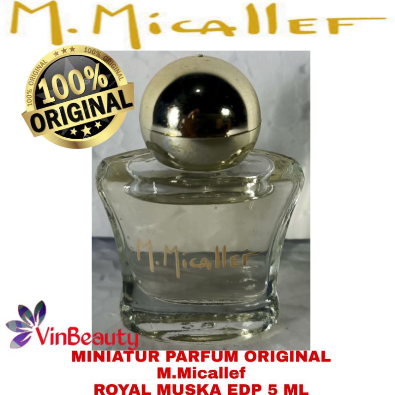 Miniatur Parfum OriginaL M.micallef RoyaL Muska EDP 5 ml For Women Murah