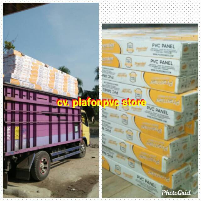 Plafon pvc premier 9500 kuat dan lentur /tebal