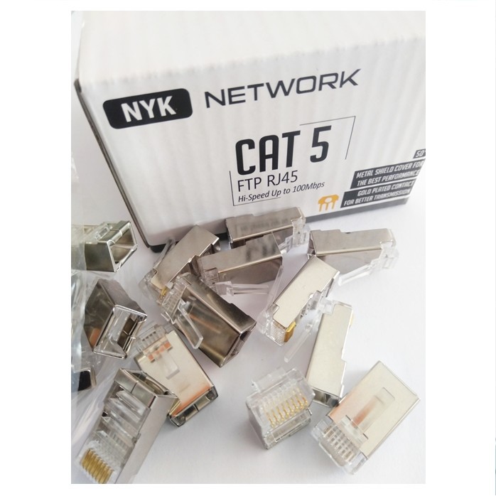 RJ 45 NYK CONECTOR CAT5 BESI PTF