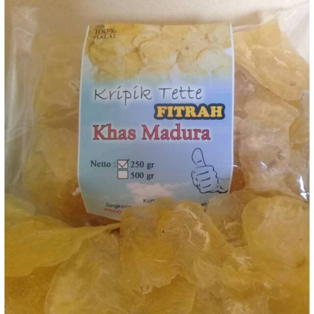 

Keripik Tette Bulat / kripik singkong Khas Madura 250 gr