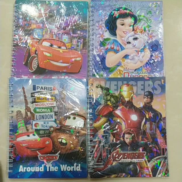 

Notebook Diary Spiral Fancy Avangers ,Cars
