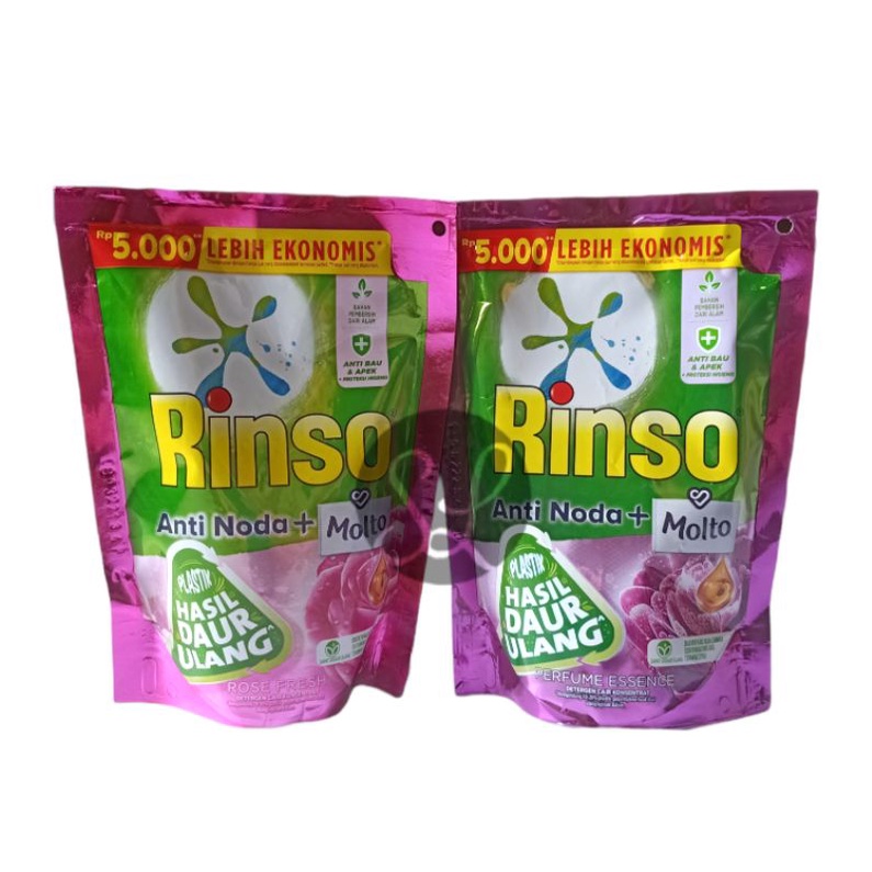 Rinso Molto 5000 Deterjen Cair 215ml / Deterjen Pewangi / Rinso Anti Noda + Molto 215ml Liquid Detergen